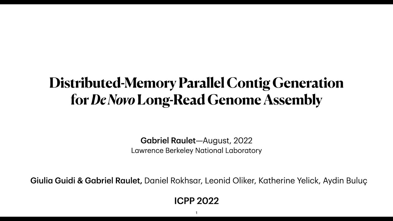 Distributed-Memory Parallel Contig Generation for De Novo Long-Read ...