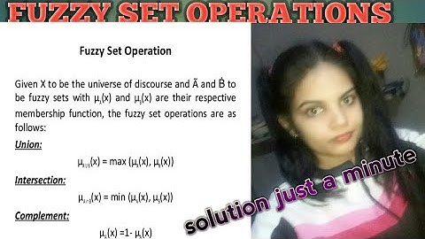 Fuzzy set operations#dwm #machinelearning #artificialintelligence #datascience #fuzzyset