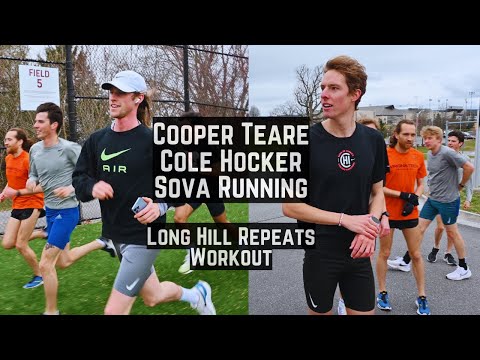 Cooper Teare  Cole Hocker - Sova Running  Long Hill Repeats  Tempo