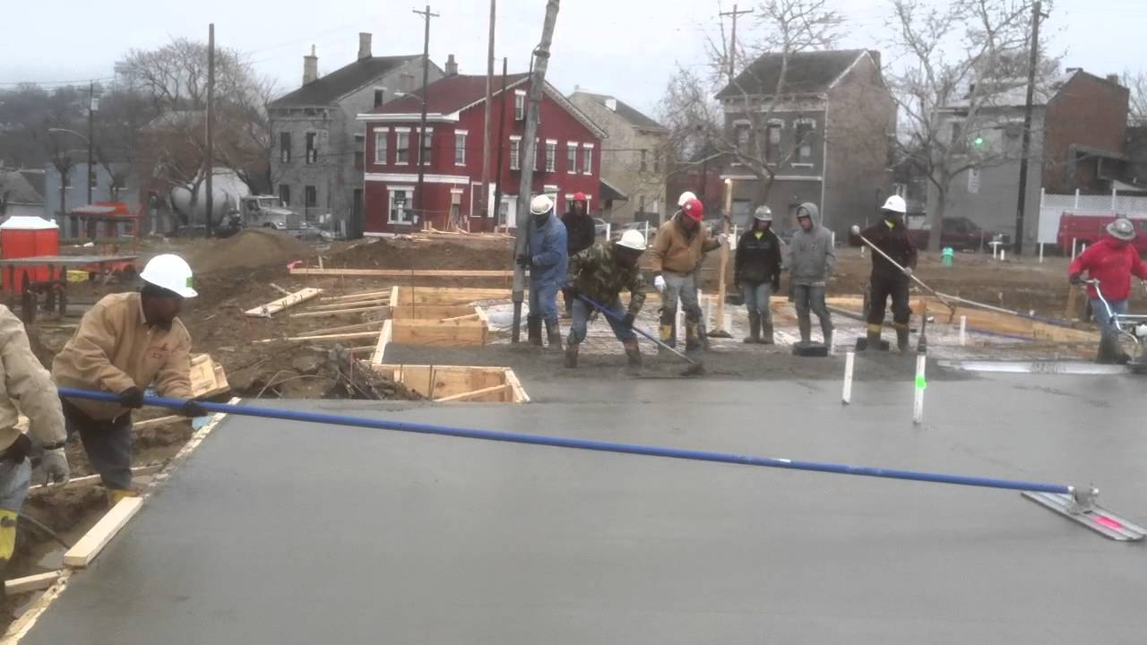 Concrete Floor Finishing near Downtown Cincinnati, Ohio by Scout Construction YouTube