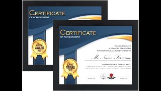 Information Tasse Verre 8.5 x11 Picture Frames (2-Pack) - Real Glass Front - Displays Certificates and Documents Update