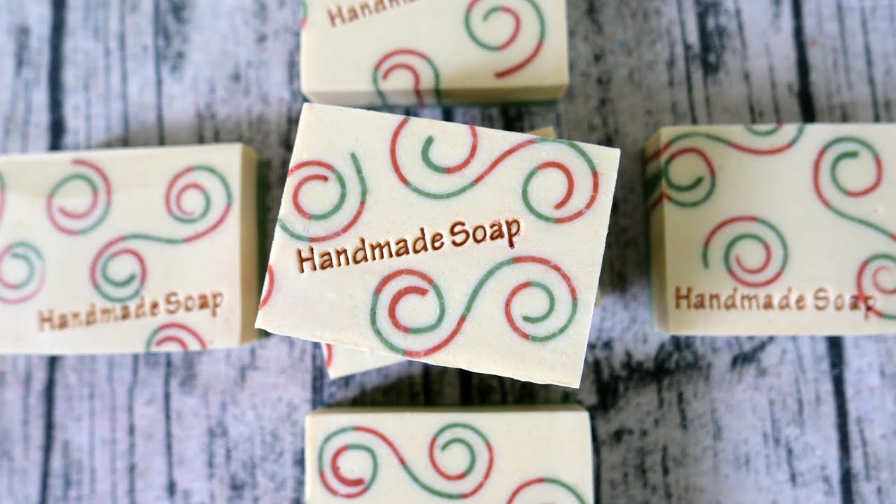 捲捲設計手工皂 - Christmas handmade soap with soap curl designs for the November soap challenge club