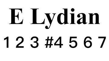 E Lydian mode backing track #LBT03E