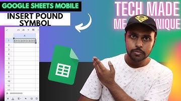 How to insert pound symbol in Google sheets mobile | type pound on in Google sheets mobile