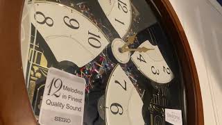 Seiko QXM478BRH Melodies in Motion Clock All A Melodies - YouTube
