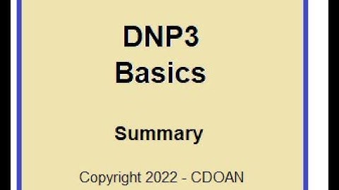DNP3 Basics, Summary
