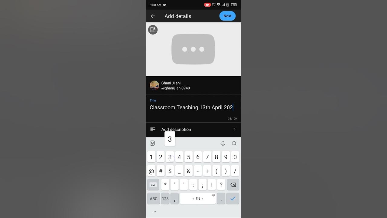 How to Upload an Unlisted Video on YouTube through Mobile YouTube