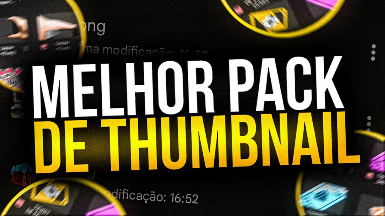 MELHOR PACK para THUMBNAILS (pack completo) 100% GRATUITO para CRIAR THUMBS