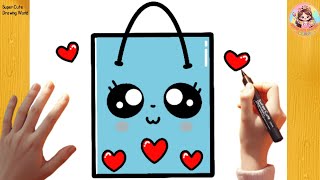 Kawaii Cute Panda Bag Simple Easy Drawing For Children 😍