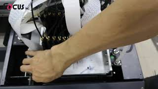 13How to work Load ink to print head and adjust cap station position