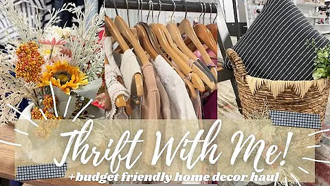 AWESOME THRIFT WITH ME 2022/WHAT I BOUGHT AT THE THRIFT STORE/BUDGET FRIENDLY HOME DECOR IDEAS