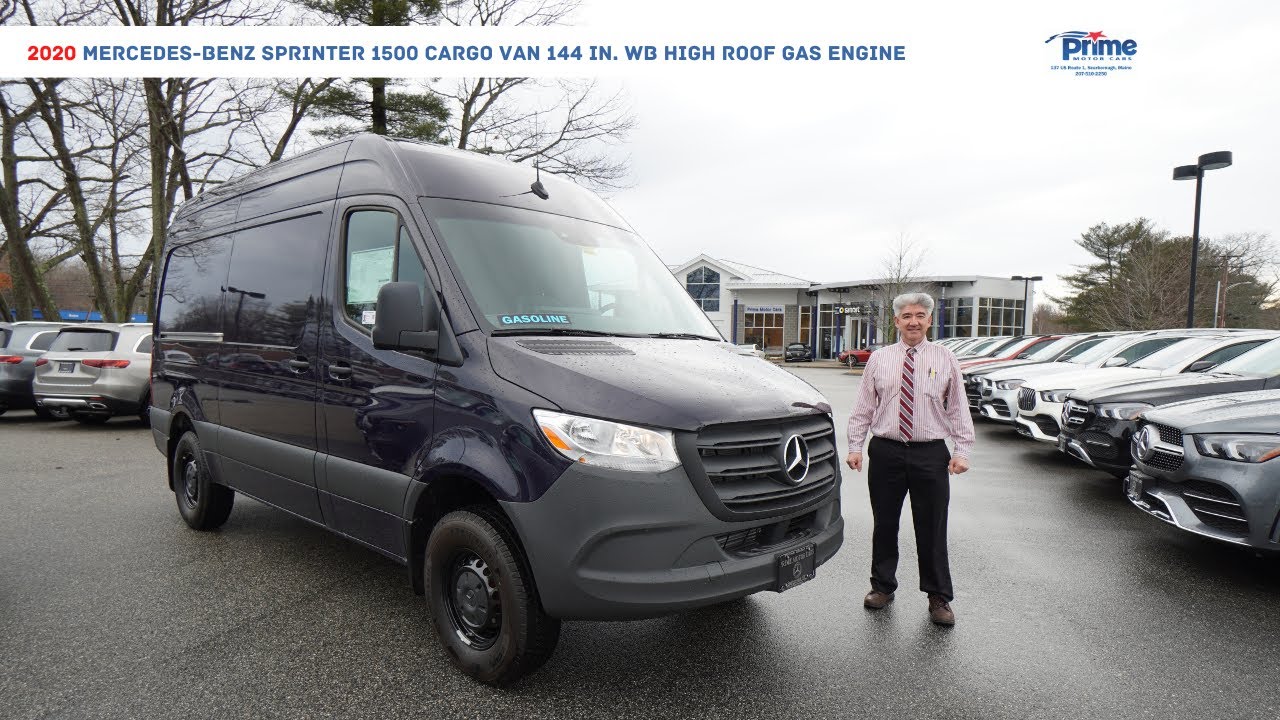 2020 Mercedes-Benz Sprinter 1500 Cargo Van 144 in. WB High Roof Gas Engine  | Video Tour with Tony F. - YouTube