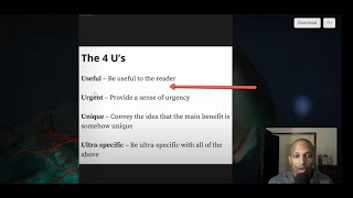 Copywriting Tutorial: Urgent, Useful, Ultra-Specific, Unique - "The 4 U's" Formula - How to Use it