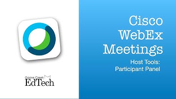 WebEx Meetings - Host Tools: Participant Panel