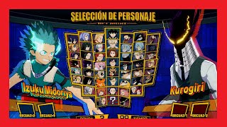 MY HERO ONE&#39;S JUSTICE 2 : TODOS LOS PERSONAJES MAS DLC Y TODOS LOS ESCENARIOS 2022