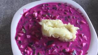 Холодник освежающий Летний суп на кефире Вкусный Беларуские Овощной суп свекольник б/мяса #холодник screenshot 5
