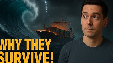 Why MONSTER WAVES Can’t Sink Large Ships During Storms!!
