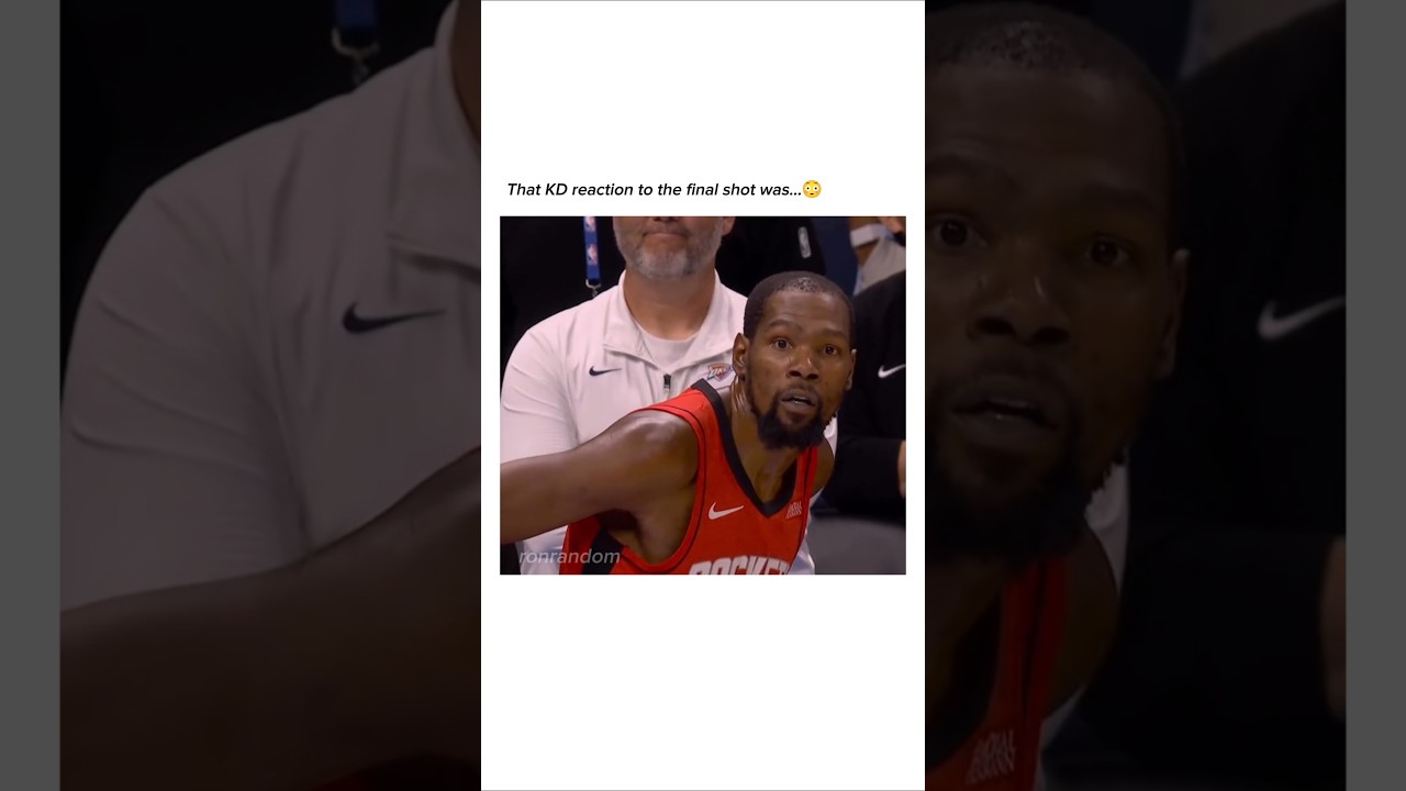 KD's reaction was 💀