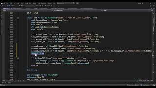 75 Print Students List - 4 Rdlc Design Parameters Add School Info Part-2 -Vb.net Sql Server