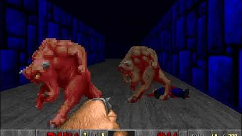 Lets Play DOOM 2 - Pt.46:  Secret Map #1 (MAP31, Wolfenstein)