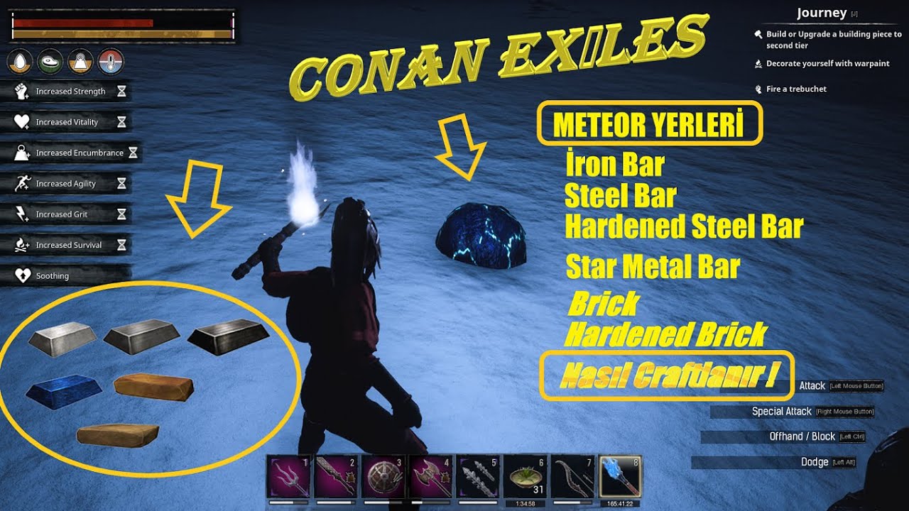 Conan exiles how to make hardened steel