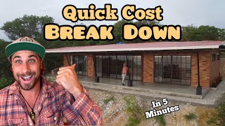 Quick Cost BREAK DOWN On How To Build A House In Ecuador… 5 Minutes.