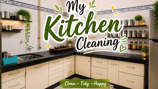 Daily Kitchen Cleaning Routine 🧽✨ | Useful Kitchen Tips | Kitchen Organization | Bhagyashri Cooking