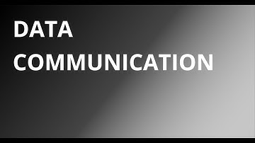 DATA COMMUNICATION MODULE1 PART 1/18CS46