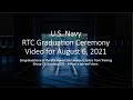 U S  Navy RTC Graduation Ceremony Video for August 6
