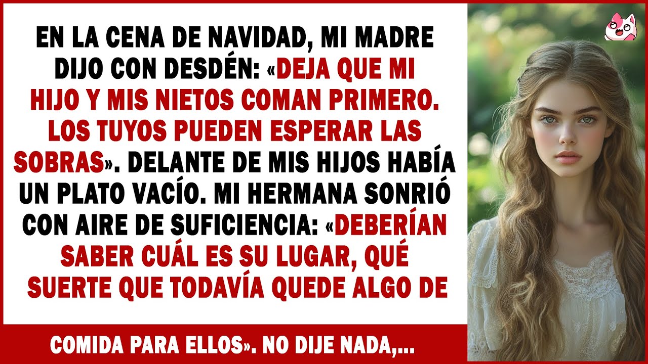 En La Cena De Navidad, Mi Madre Dijo Con Desdén: «Deja Que Mi Hijo Y Mis Nietos Coman Primero...