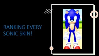 RANKING EVERY SINGLE SONIC SKIN IN THE GAME! Sonic Speed Simulator!