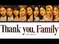 TWICE Thank you, Family Lyrics (トゥワイス Thank you, Family 歌詞) [Color Coded Lyrics Kan/Rom/Eng]