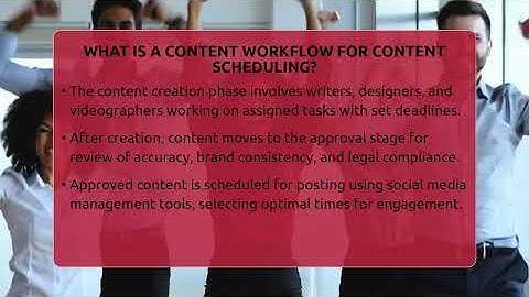 What Is A Content Workflow For Content Scheduling? - Everyday-Networking