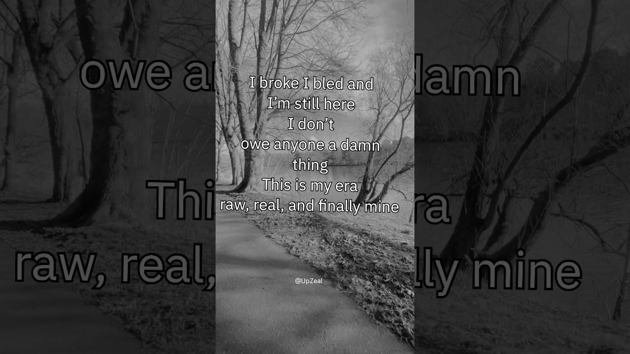 This is my era. No apologies. Just me—raw and real✨