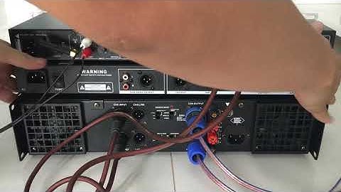 Kết nối nâng tiếng vào dàn âm thanh đã có vang và đẩy