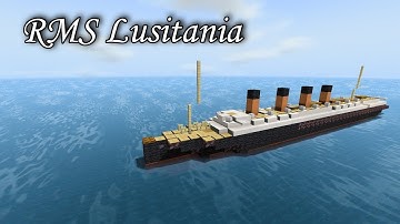 RMS Lusitania (Ocean Liner) | Minecraft Tutorial | 1:5 Scale (old)