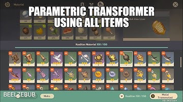 PARAMETRIC TRANSFORMER USING ALL ITEMS TEST! [GENSHIN IMPACT]