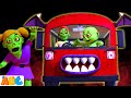Spooky zombies riding on a bus   3d scary halloween songs for toddlers by allbabieschannel