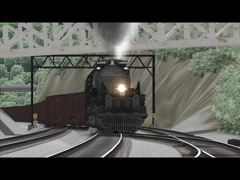 TS2022 Smokebox UP Big Boy 4000 Steam Train On The C&O Allegheny Sub