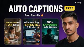 FREE AI Auto Captions for YouTube & Instagram | 10+ Languages | No Watermark | 2026 #autocaptions  screenshot 3