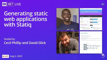 On .NET Live - Generating static web applications with Statiq