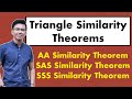 AA - SAS - SSS Basic Triangle Similarity Theorems @MathTeacherGon