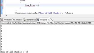Java Loop Odd Sum, Even Sum