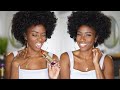 Natural Hair Tutorial for type 4 hair featuring Gold Series