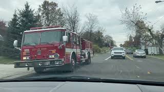 Stow Fire Department Reserve Engine 2 And Medic 3 Returning