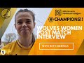 Beth Merrick post match interview - Wolves Women Crowned Champions