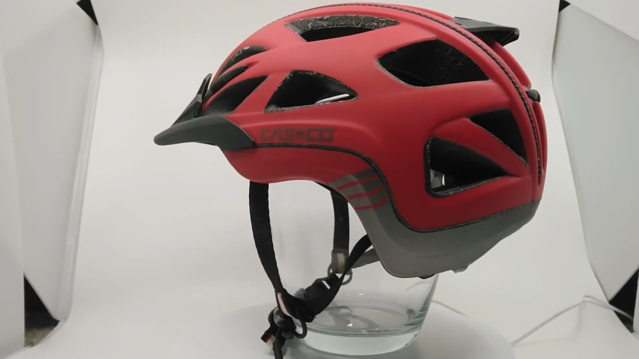 Casco - Activ 2 - Kolor: czerwono-antracytowy matowy - kask rowerowy dla dorosłych - 360°