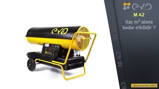 Evotech Evo M42 42.000 Kcalh Bacasız Mazotlu Isıtıcı Güçlü Ve Taşınabilir Isınma