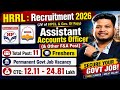 HRRL Assistant Accounts Officer & Other F&A Post Recruitment 2026 | Freshers CA PSU/Govt Job 2026