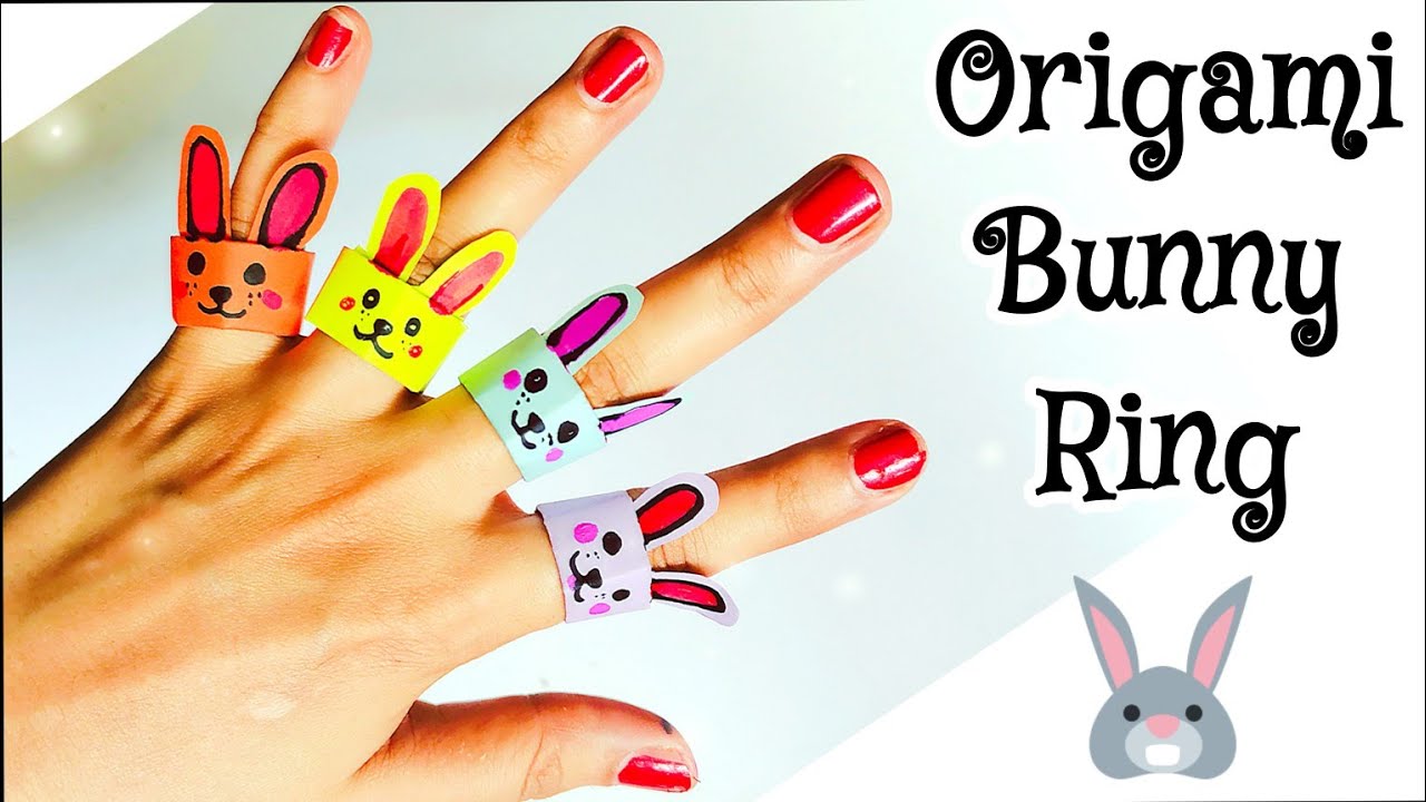 Origami Rabbit Ring DIY Origami Paper Bunny Ring | Easy Origami | Paper Craft Ideas For ...